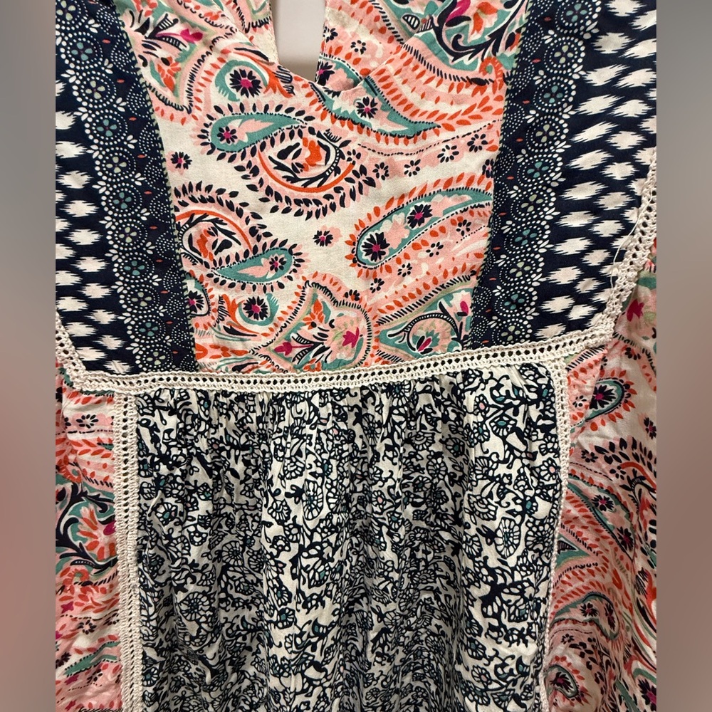 Sundance Everyday Dream Paisley Printed Boho Dress - Size Large. - Picture 4 of 7